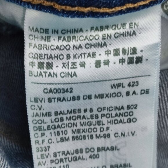 Levis 711 jeans women's W28/L32(29) medium washed denim blue skinny straight - Picture 8 of 16